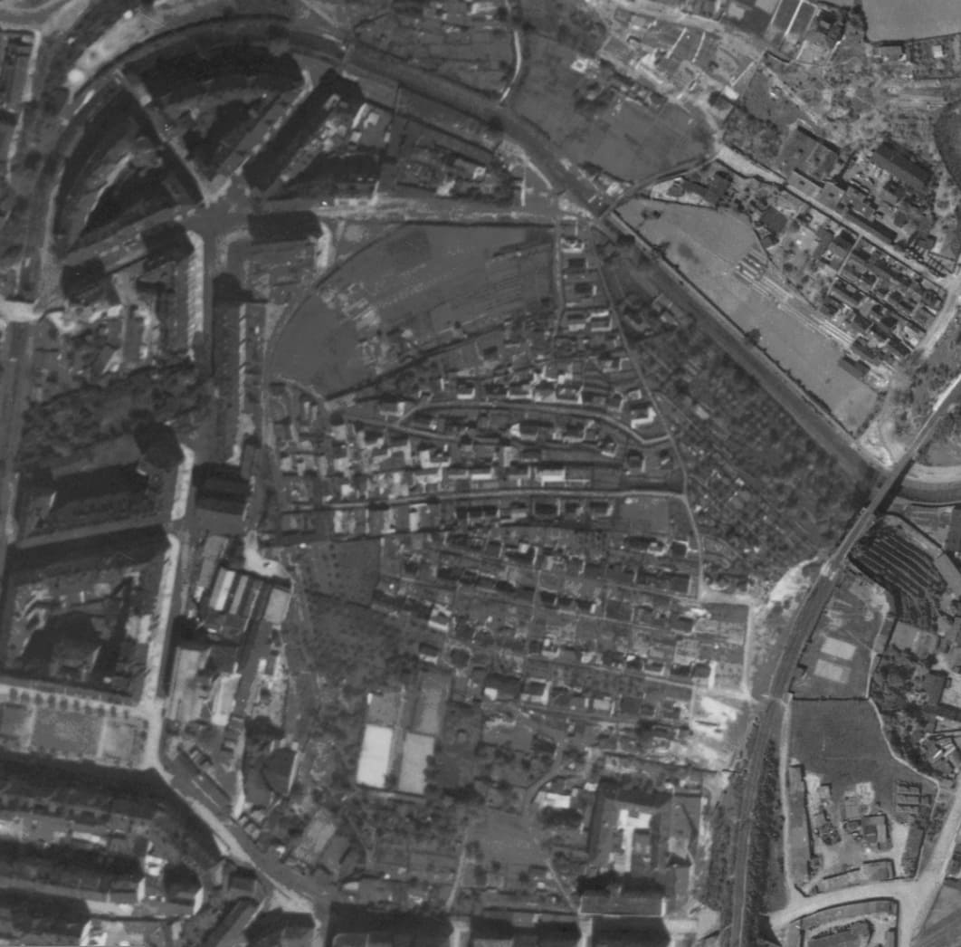 nouzova-kolonie-na-hajku-letecky-snimek-1945