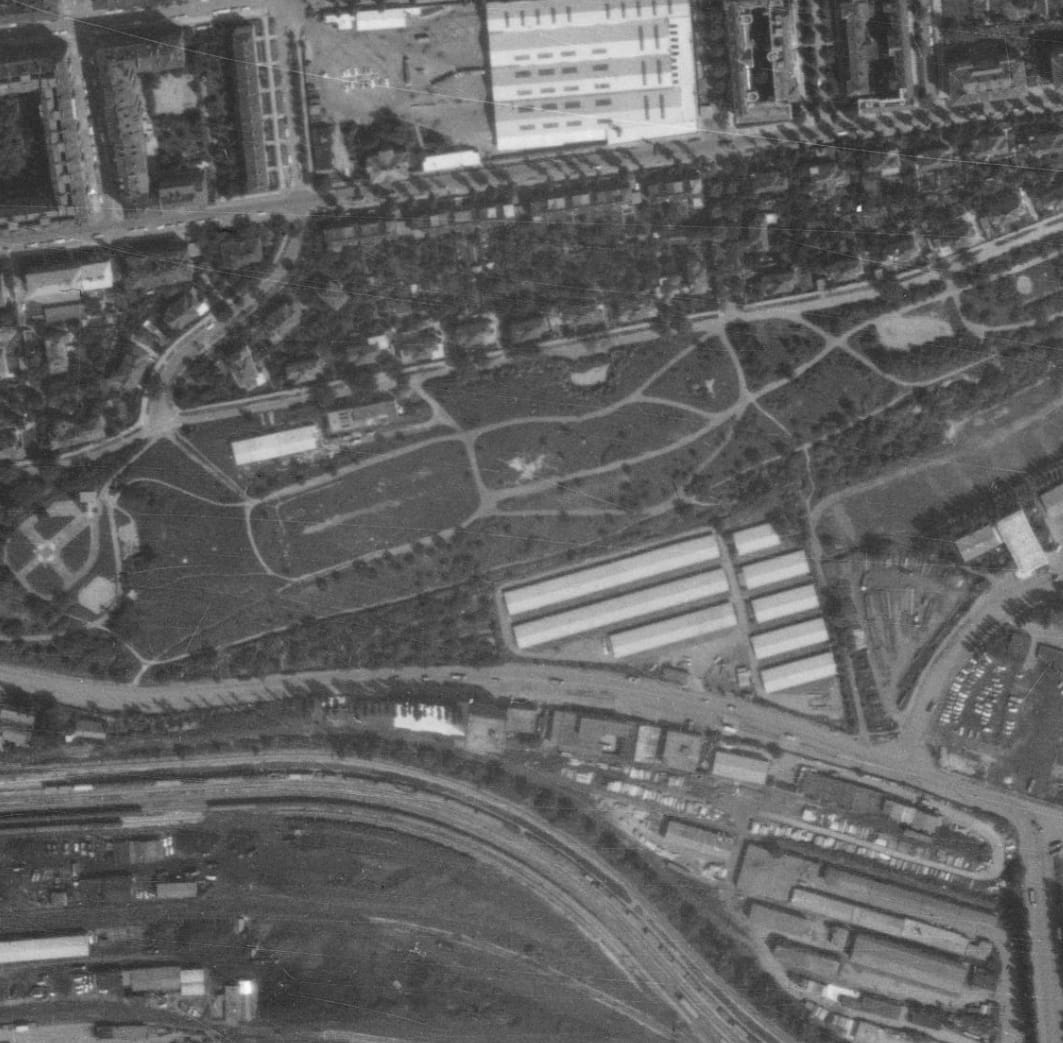 nouzova-kolonie-zidovske-pece-m-letecky-snimek-1975
