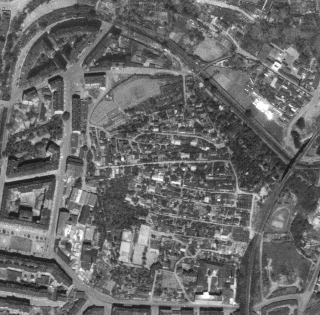 nouzova-kolonie-na-hajku-letecky-snimek-1953