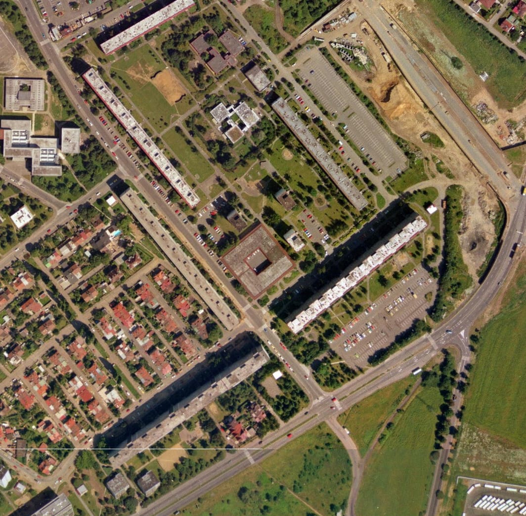 prosecka-nouzova-kolonie-letecky-snimek-1996