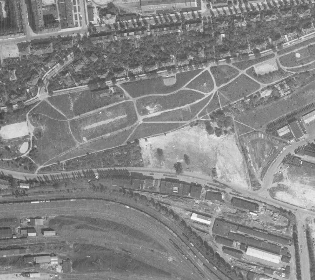 nouzova-kolonie-zidovske-pece-m-letecky-snimek-1966