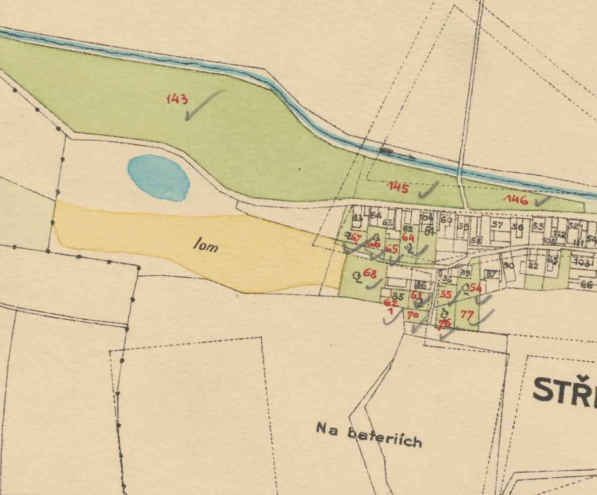 nouzova-kolonie-piskovna-stresovice-mapa-1909