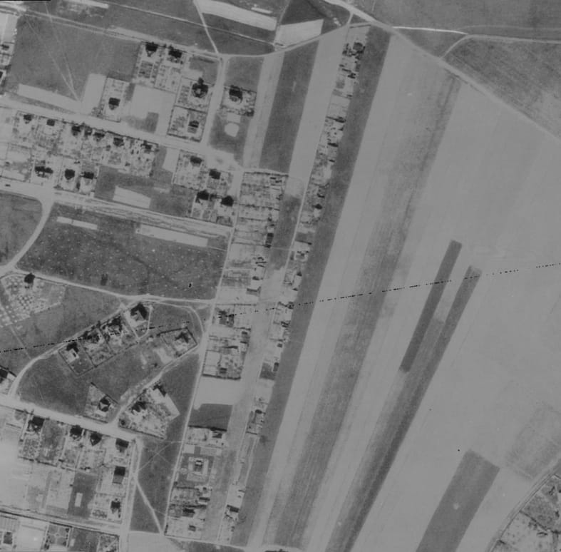 nouzova-kolonie-u-fortovny-letecky-snimek-1945
